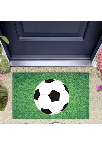 Kapı Önü Paspası Dekoratif Dijital Baskı Futbol Topu P-2346