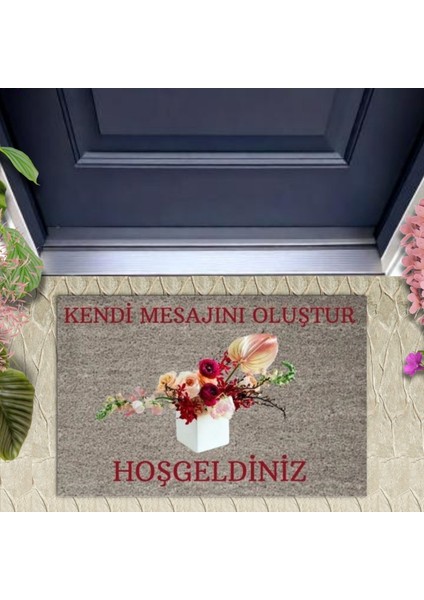 Dijital Baskı Kişiye Özel Iç Kapı Dekorasyon Paspas PS11294