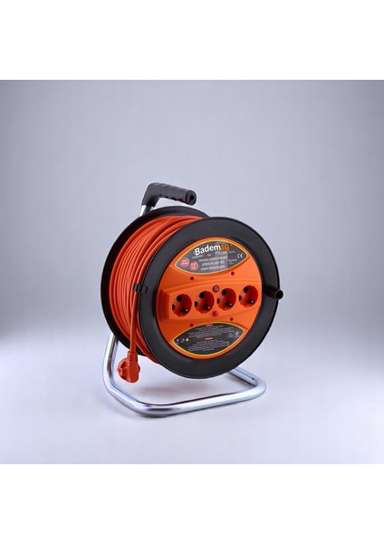 Uzatma Kablosu Makaralı Cca 3x1.5 mm 35 Metre Plastik Seyyar Makara Termal Sigortalı 4 Prizli Monofaze indirimleri