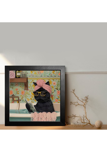 Siyah Ahşap Çerçeveli Tek Parça Poster Tablo KTC/023