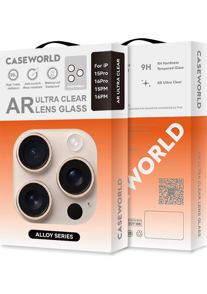 iPhone 16 Pro Max Uyumlu Alloy Serisi Oleofobik Anti Reflective Kamera Lens Koruyucu Gümüş