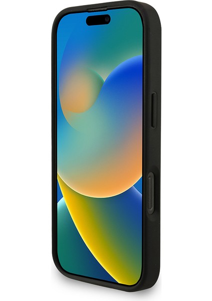 iPhone 16 Pro Max Uyumlu Kılıf Guess Lisanslı M-Safe Uyumlu Bilek Askı Ipli Yazı Logolu Kapak Siyah indirimleri