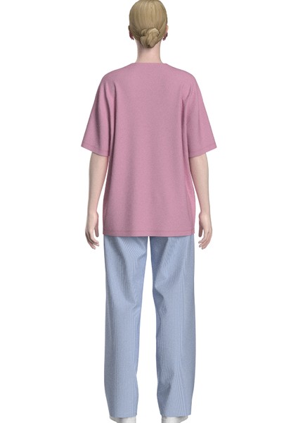 Pizza Amore Grafikli Oversize T-Shirt