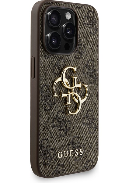 iPhone 15 Pro Max Uyumlu Kılıf Guess Lisanslı Bilek Askı Ipli Metal 4g ve Yazı Logolu Kapak Kahveren fırsatları