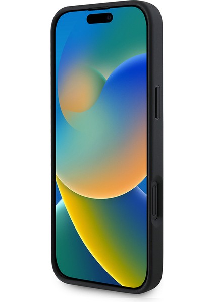 iPhone 16 Plus Uyumlu Kılıf Guess Lisanslı M-Safe Uyumlu Bilek Askı Ipli Yazı Logolu Kapak Siyah indirimleri