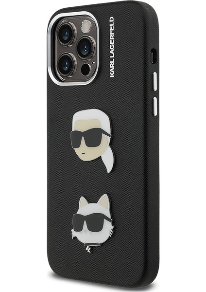 iPhone 14 Pro Max Uyumlu Kılıf Karl Lagerfeld Lisanslı K&c Heads Pin Kapak Siyah fiyatları