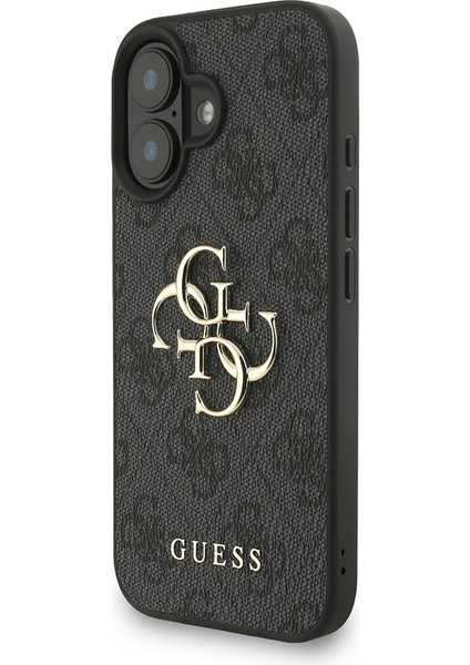 iPhone 16 Plus Uyumlu Kılıf Guess Lisanslı Bilek Askı Ipli Metal 4g ve Yazı Logolu Kapak Siyah fiyatları