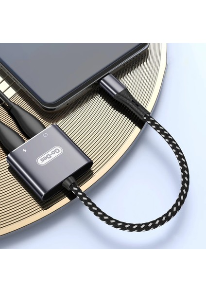 Go Des GD-UC161 2in1 Type-C To 3.5mm Hi-Fi Aux Çevirici Ses Adaptörü Gri fiyatları