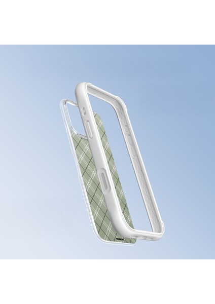 iPhone 16 Pro Uyumlu Kılıf M-Safe Şarj Özellikli Youngkit Argyle Serisi Kapak Açık Yeşil fiyatları