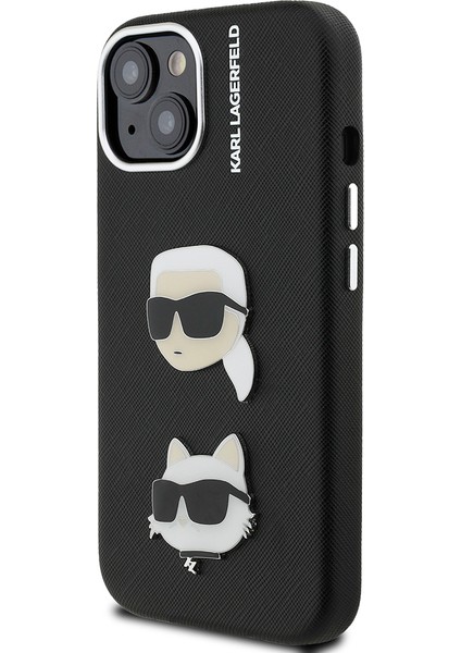 iPhone 14 Uyumlu Kılıf Karl Lagerfeld Lisanslı K&c Heads Pin Kapak Siyah fiyatları