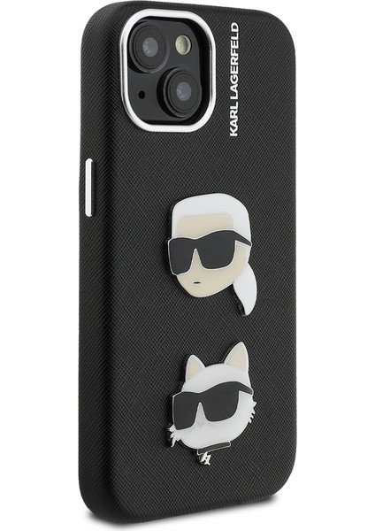 iPhone 14 Uyumlu Kılıf Karl Lagerfeld Lisanslı K&c Heads Pin Kapak Siyah fırsatları