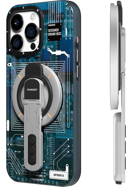 Technology Serisi Telefon ve Tabletler Için Magnetik Ring Stand Beyaz