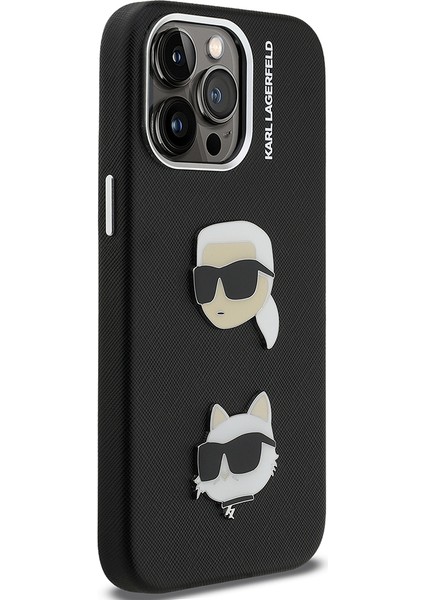 iPhone 14 Pro Max Uyumlu Kılıf Karl Lagerfeld Lisanslı K&c Heads Pin Kapak Siyah fırsatları