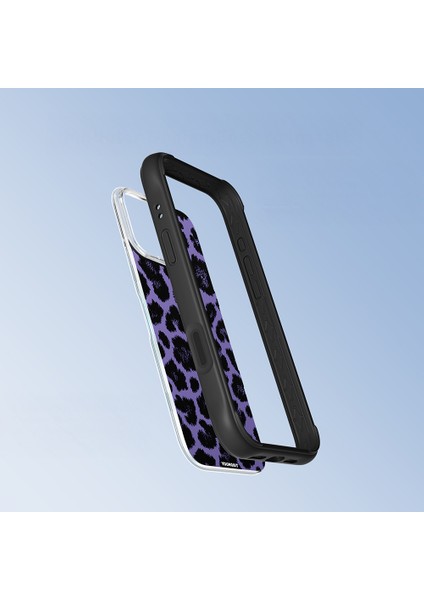 iPhone 16 Pro Uyumlu Kılıf M-Safe Şarj Özellikli Youngkit Leopard Serisi Kapak Mor fiyatları