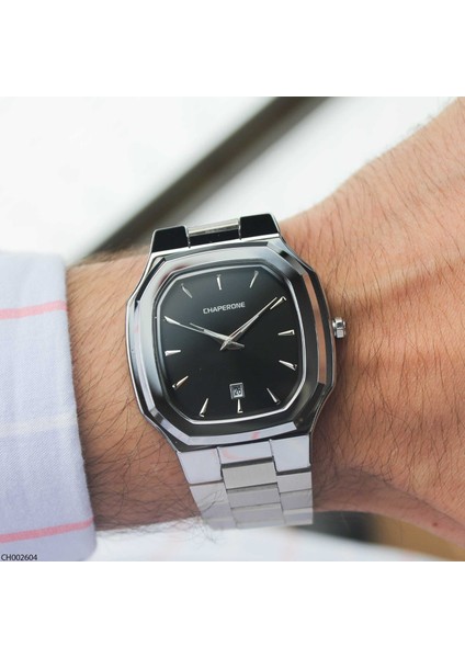 CH002604 Çelik Kordonlu Erkek Kol Saati