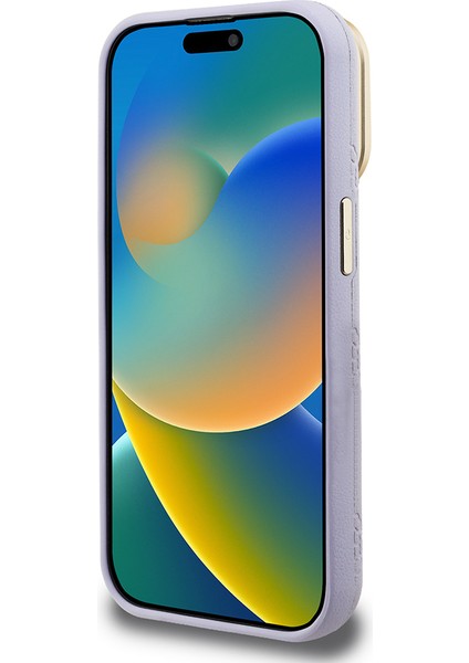 iPhone 15 Pro Max Uyumlu Kılıf Guess Lisanslı M-Safe Şarj Özellikli Kamera Standlı Peony Kapak Mor indirimleri