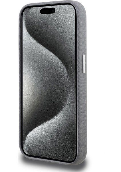 iPhone 15 Pro Max Uyumlu Kılıf Karl Lagerfeld Lisanslı K&c Heads Pin Kapak Gri indirimleri