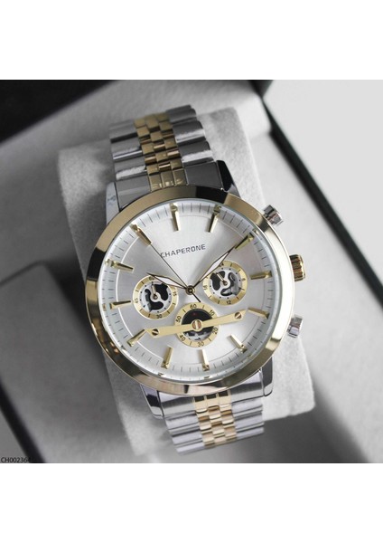 CH002364 Çelik Kordonlu Erkek Kol Saati