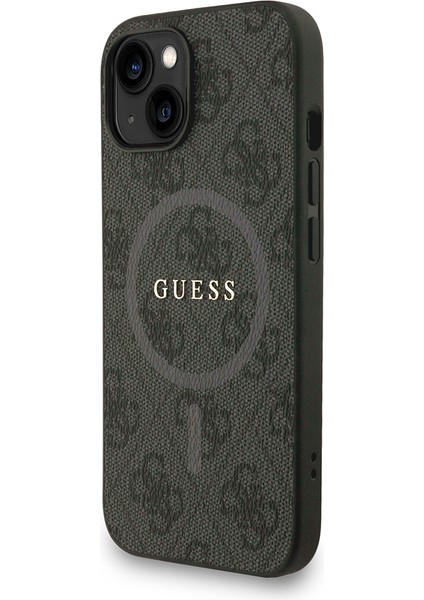 iPhone 14 Uyumlu Kılıf Guess Lisanslı M-Safe Uyumlu Bilek Askı Ipli Yazı Logolu Kapak Siyah fiyatları