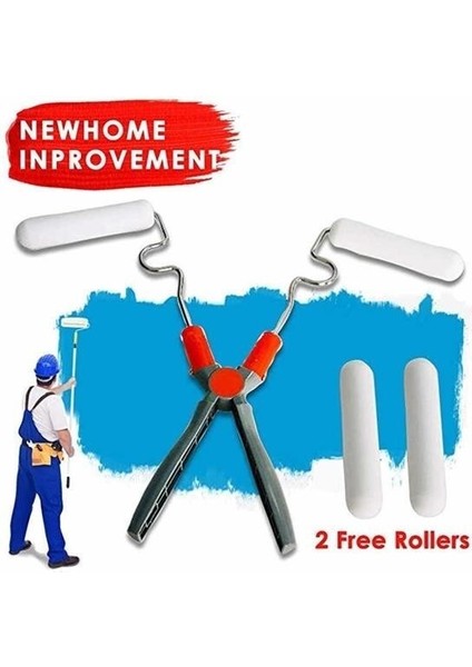 Nano Süngerli Damlatmaz Mobilya ve Duvar Boyama Rulosu Hem Köşe Hem Düz Zemin