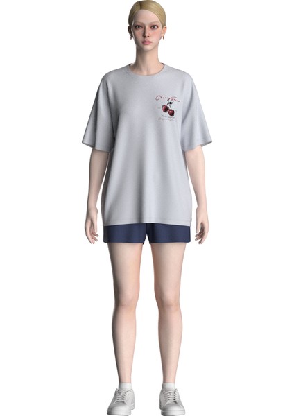 Cherry Forever Grafikli Oversize T-Shirt fiyatları