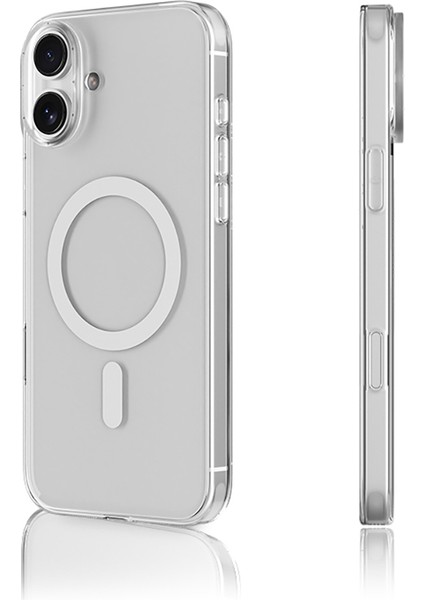 iPhone 16 Uyumlu Kılıf M-Safe Şarj Özellikli Youngkit Ice Serisi Kapak Şeffaf modelleri