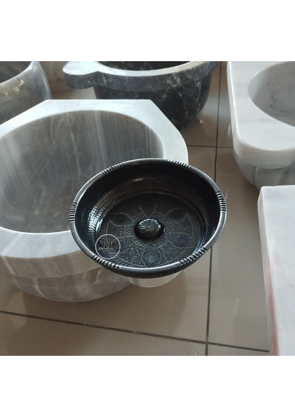 Siyah Kaplama Osmanlı Hamam Tası - Pirinç modelleri