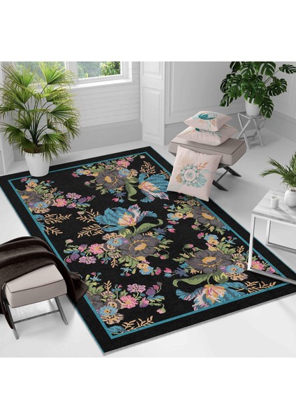 Kaymaz Taban Yıkanabilir Halı – Mutfak, Salon, Yatak Odası Için Modern Dijital Baskı Halı