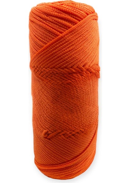 Makrome İpi 3mm Polyester Turuncu Simli