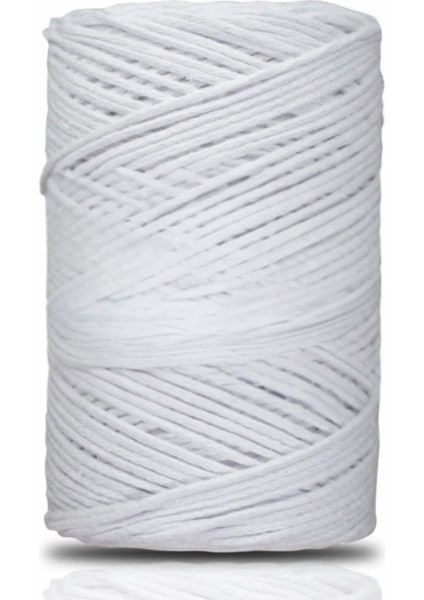 Pamuk Makrome 2 mm Beyaz