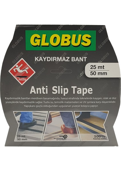 Merdiven Zemin Kaydırmaz Bant Sarı Siyah 50 mm x 25 mt fiyatları