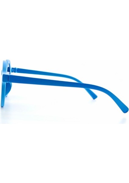 Kids Güneş Gözlüğü Mavi Yuvarlak Çerçeve Uv 400 Korumalı Ce Belgeli Çocuk Güneş Gözlüğü modelleri