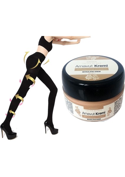 Arnavut Kremi 50 ml Cildi Beyazlatmaya + (L-Xl Beden) Süper Akıllı Mikro Kapsüllü Inceleştirmeye ve Biçimlendirmeye Tayt