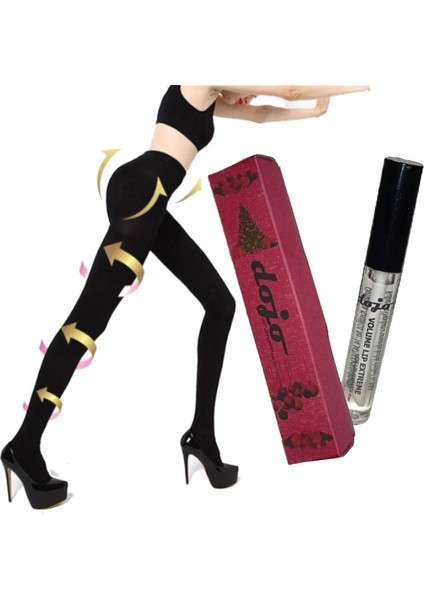 Dolgunca Dudaklar + (S-M Beden) Süper Akıllı Mikro Kapsüllü İnceleştirmeye & Biçimlendirmeye Tayt