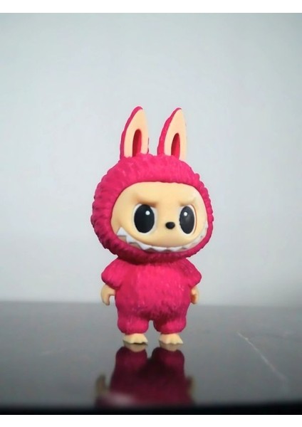 Labubu Figür Sevimli Pembe Oyuncak Anahtarlık 13CM
