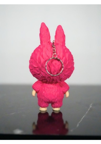 Labubu Figür Sevimli Pembe Oyuncak Anahtarlık 13CM fırsatları