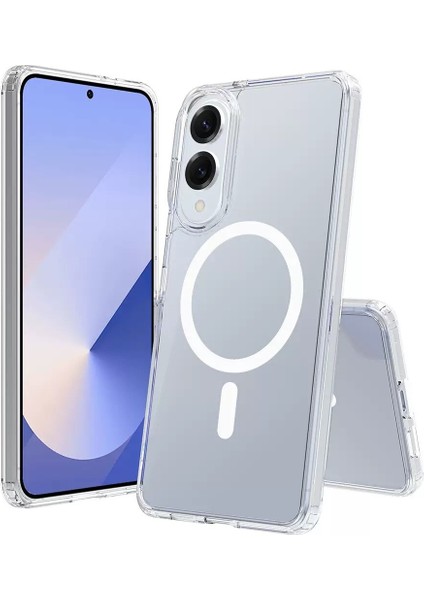 Samsung Galaxy S25 Edge Kılıf Ultra Korumalı Şeffaf Magsafeli Emboss Kapak fiyatları