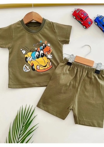 Baby Rally Haki Erkek Alt-Üst Takım %100 Pamuk
