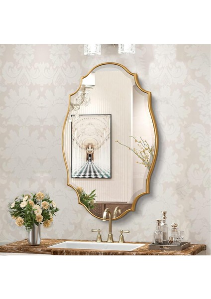 50X105 cm Şık Duvar Dekor Aynası, Modern ve Estetik Tasarım