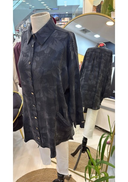 Çicek Desenli Tunik 7109 Siyah modelleri