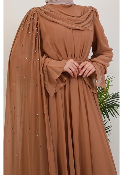 Karanfil Pelerinli Elbise Sütlükahve fiyatları