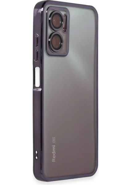 Xiaomi Redmi Note 11E Kılıf Razer Lensli Silikon - Mor fiyatları