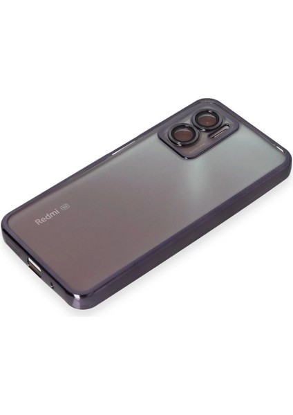 Xiaomi Redmi Note 11E Kılıf Razer Lensli Silikon - Mor fırsatları