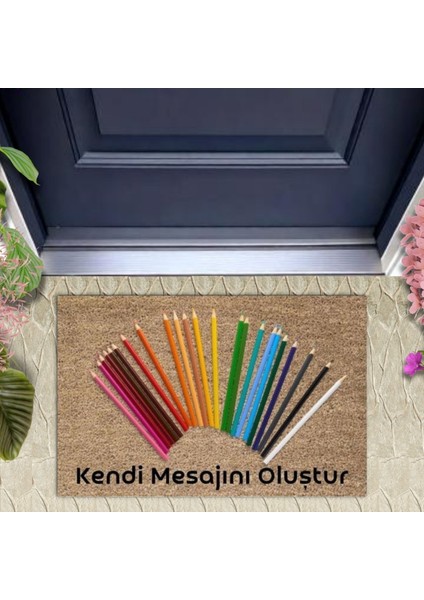 Dijital Baskı Kişiye Özel Iç Kapı Dekorasyon Paspas PS11235