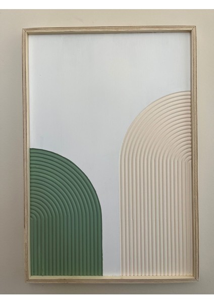 Çok Renkli Ahşap Bohem Tarz Bel Çerçevesi, Şık ve Modern Dekorasyon Parçası