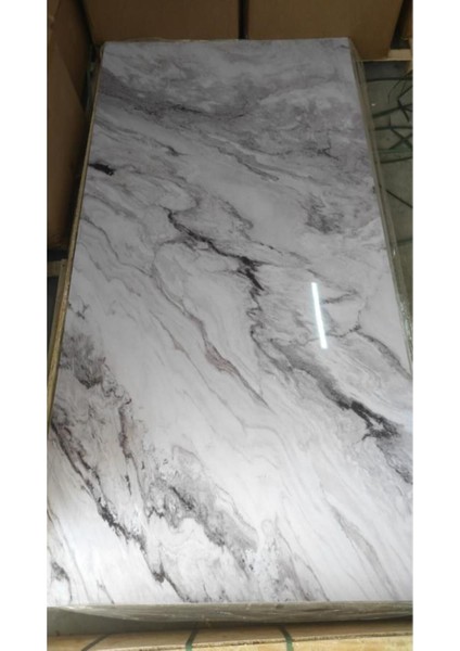 Mermer Desenli Uv Pvc Duvar Paneli 60X120CM, Ev, Ofis ve Otel Için Dekoratif Kaplama indirimleri