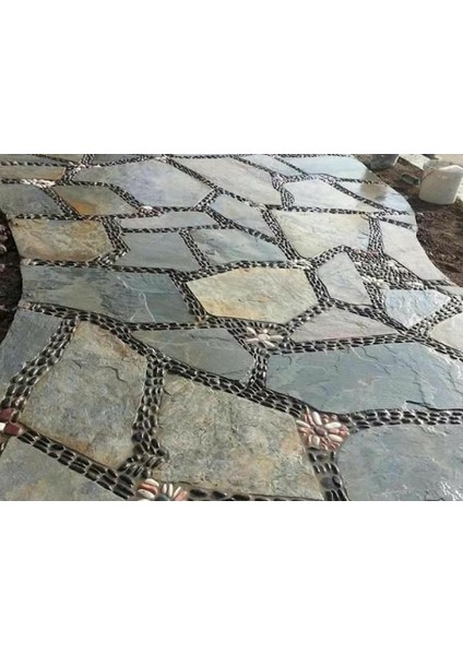 Kayrak Taş Yer Döşeme Kayrak Taş Yer Döşeme Düz Bahçe Patika Yol Şömine Tandır Önü Dekorasyon