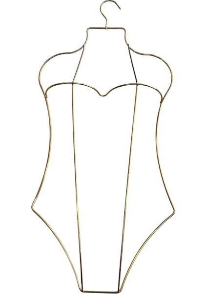 Gögüs Tasarımı Vücut Formlu Mayo Bikini Askısı (1 Adet Gold Renk)