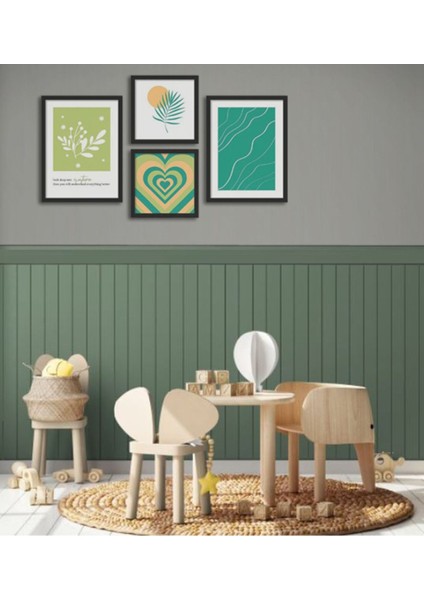 Bej Renkli Dekoratif Duvar Paneli, 4mm Mdf, Boyanabilir, 50X100CM modelleri