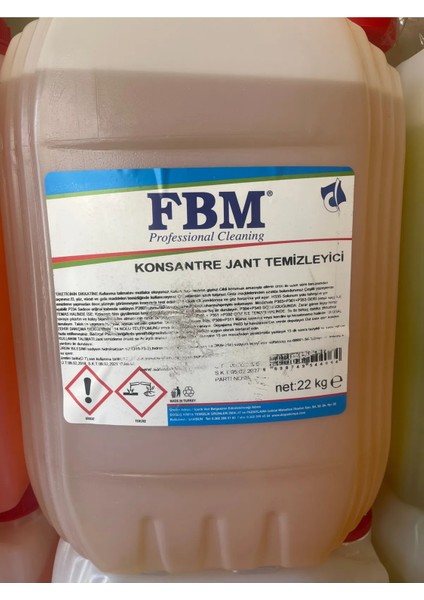 Konsantre Jant Temizleyici Su ile Çoğaltılır 22KG